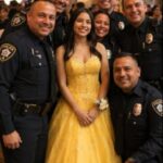 Depois da morte do meu marido, fui ao baile escolar «Pai e Filha» no lugar dele — os colegas da minha filha riram-se dela até que cinco policiais entraram no salão.